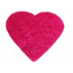 Sets coeur en sisal (x6) fuchsia