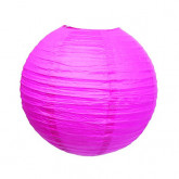 Lampion boule déco fuchsia