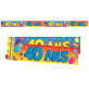 Bannière 40 ans multicolore