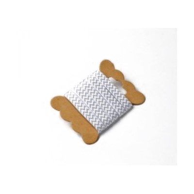Ruban de tissu chevron corail