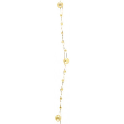 Guirlande de perles métallisées or