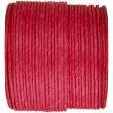 Ruban corde laitonné de couleur rouge