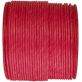 Ruban corde laitonné de couleur rouge