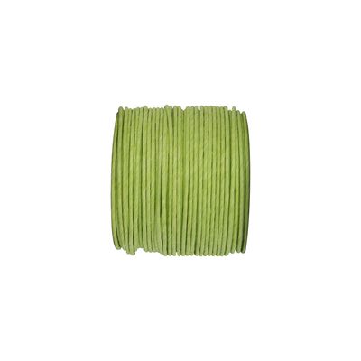 Ruban corde laitonné de couleur vert anis