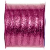 Cordelette laitonnée métallisée fuchsia