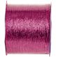 Cordelette laitonnée métallisée fuchsia