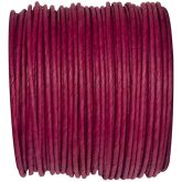 Ruban corde laitonné de couleur bordeaux