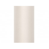 Bande de tulle L.15 cm ivoire