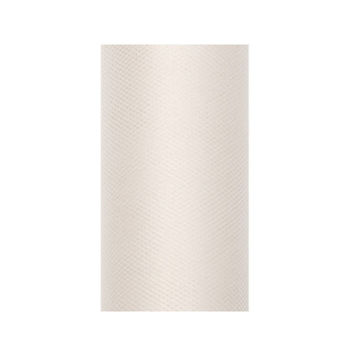 Bande de tulle L.15 cm ivoire
