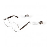 Lunettes boules disco argent