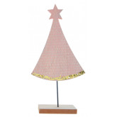 Tendre sapin rose bois et paillettes