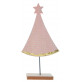 Tendre sapin rose bois et paillettes