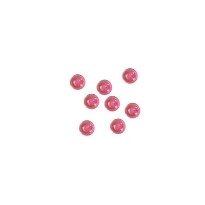 Ensemble en velours BOUTONS COEUR couleur rose chaud Framboise & Rouge Taille 22 mm