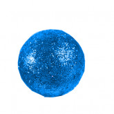 Grosses boules pailletées sur tiges (x6) turquoise