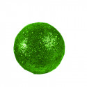 Grosses boules pailletées sur tiges x6 vert anis