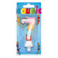 Bougie 7 ans multicolore