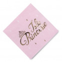 Serviettes princesse or x16