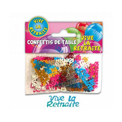 Confettis vive la la retraite type