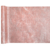 Chemin de table intissé métallisé rose gold