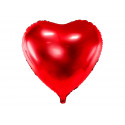 Ballon métallique coeur rouge
