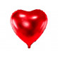 Ballon métallique coeur rouge