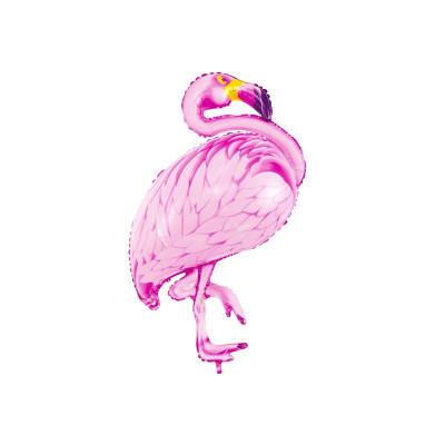 Ballon gonflable flamant rose