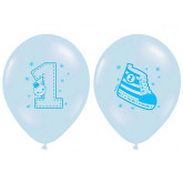 Ballon premier anniversaire bleu