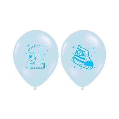 Ballon premier anniversaire bleu