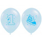 Ballon premier anniversaire bleu