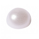 Fines bande de perles nacrées (x5) blanc