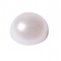 Fines bande de perles nacrées (x5) blanc