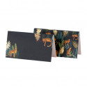 Marque-places leopard feuillage x8