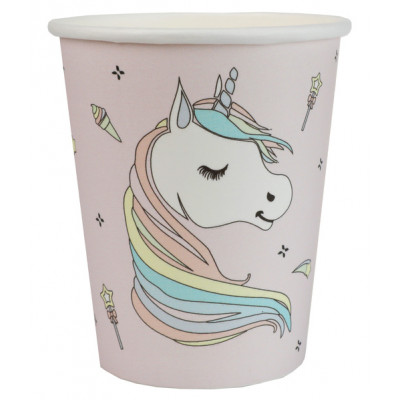 Gobelets Licorne colorés x10