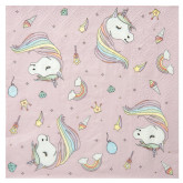 Serviettes Licorne colorés x20