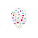 Ballons confettis multicolore - x6