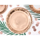 Assiette ronde Rose Gold x6