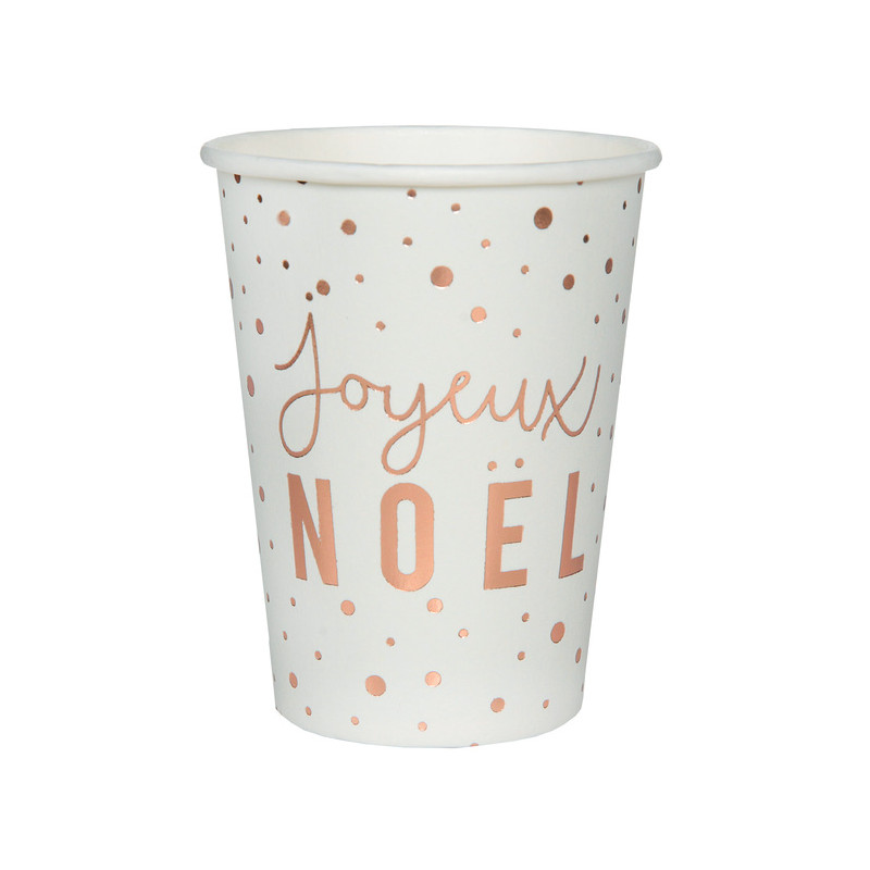 6 GOBELETS JOYEUX NOEL - Ouest Fetes