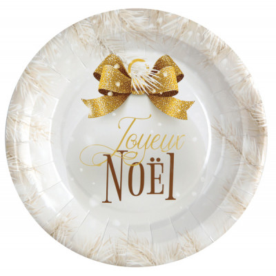 Assiette boule de Noël x10 