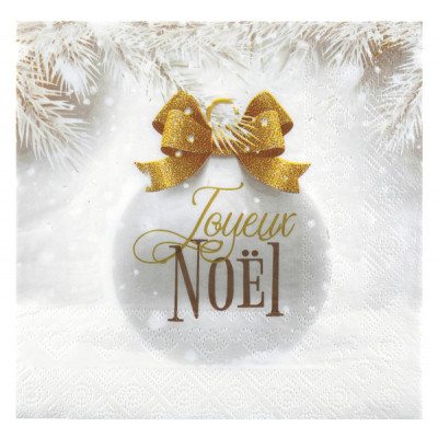 Serviette Boule De Noël X20 Maplusbelledecocom