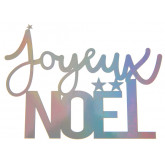 Lettres Joyeux Noël irisé