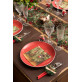 Serviette guirlande de houx