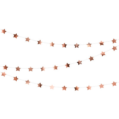 Guirlande étoiles rose gold