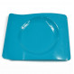 6 petites assiettes design turquoise