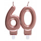 Bougie chiffre 50 rose gold