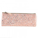Trousse pailletée rose gold