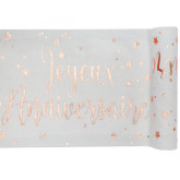 49pcs Vaisselle Jetable Anniversaire Assiette Jetable Rose Gold