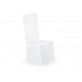 Housse de chaise satin blanc