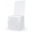 Housse de chaise satin blanc