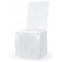 Housse de chaise satin blanc