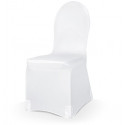 Housse de chaise élastique blanc
